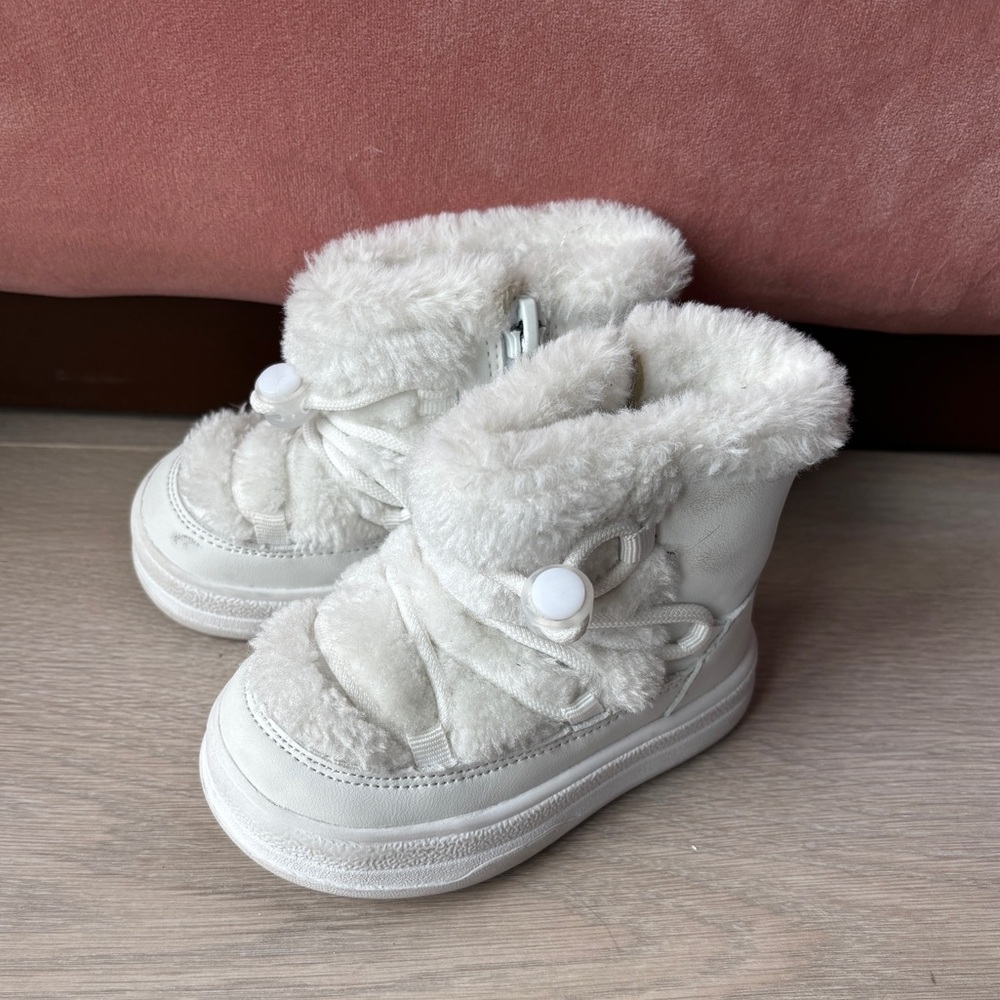Sunnei Baby White Winter Boots